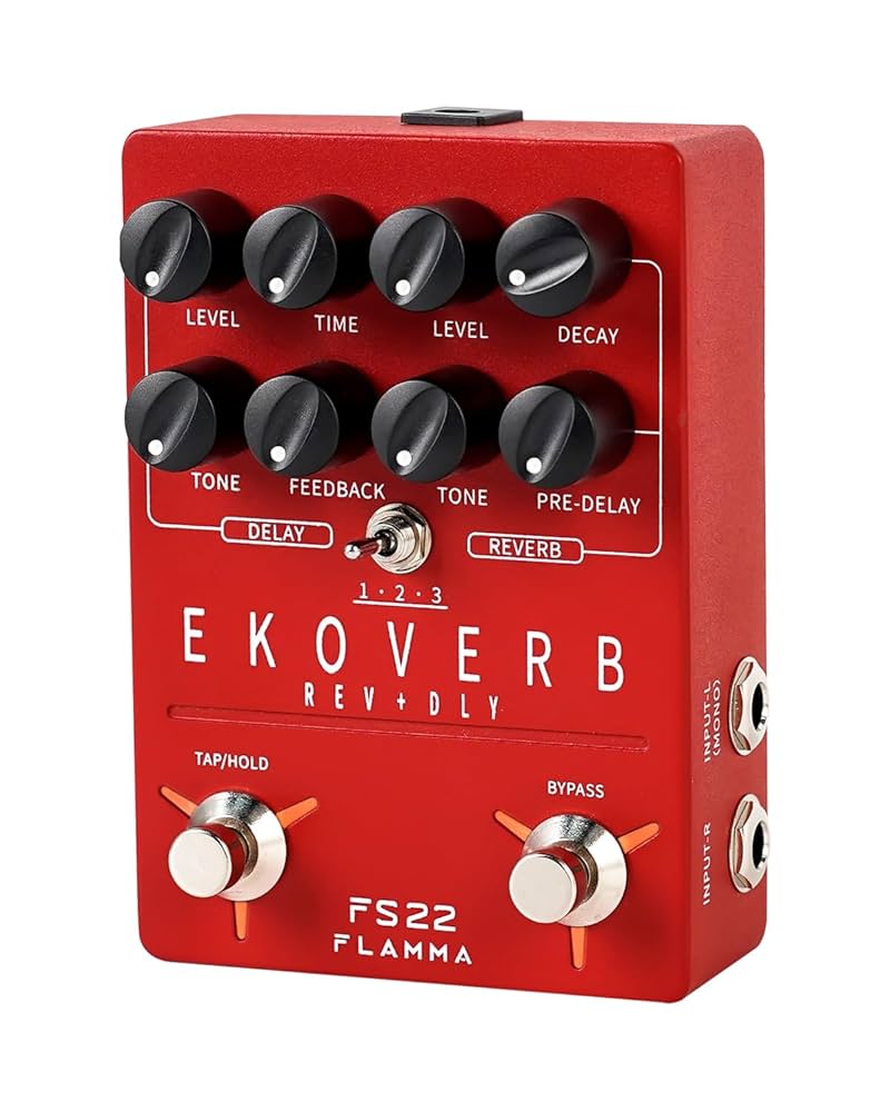 FLAMMA FS22 Stereo Delay and Reverb Pedal Digital Guitar